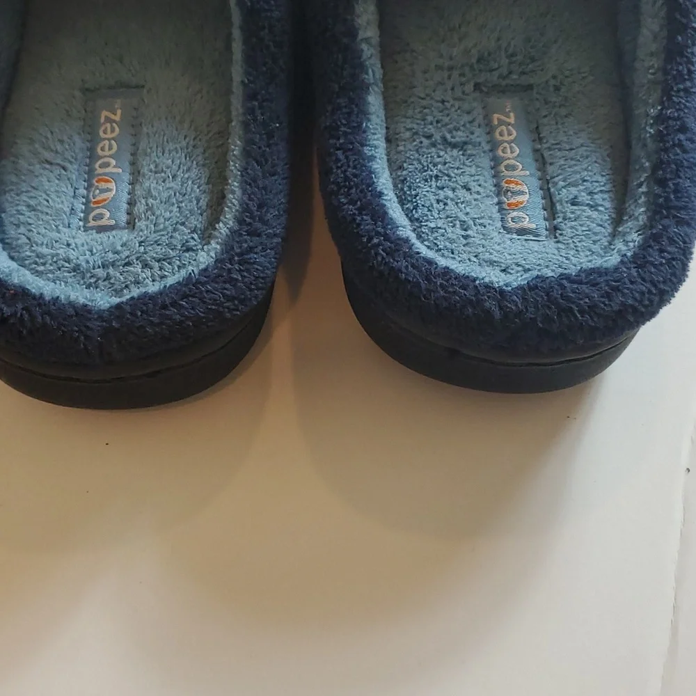 Popeez blue slip on slippers